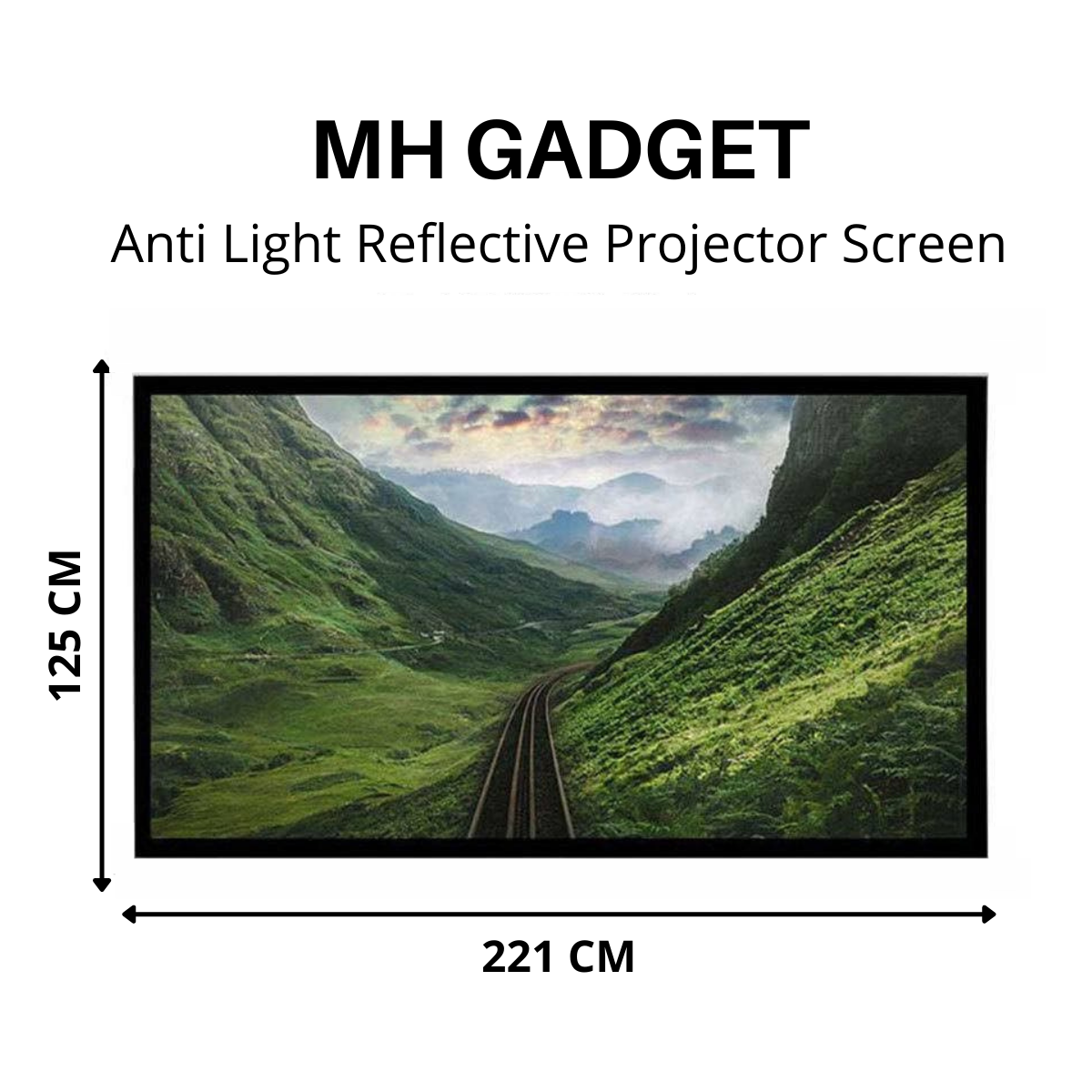 100 Inch Anti Light Reflective Projector Screen